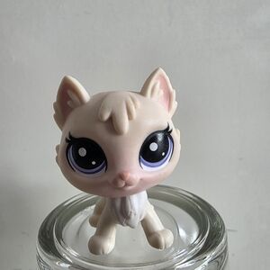 Littlest Pet Shop LPS #250 Sunny Sunday GLAM GALA White Cat Kitty Authentic